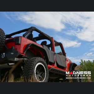 Jeep Wrangler JK Plated Rock Doors - Black Finish